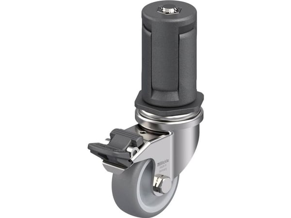 Blickle 849391 LRXA-TPA 50G-FI-EXR05 Kääntyvä laitepyörä ruostumatonta terästä Pyörän halkaisija: 50 mm Kantavuus (max.): 50 kg 1 kpl