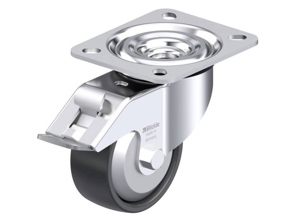 Blickle 380386 L-PP 80R-FI-FA Teräksinen kääntöpyörä Pyörän halkaisija: 80 mm Kantavuus (max.): 120 kg 1 kpl