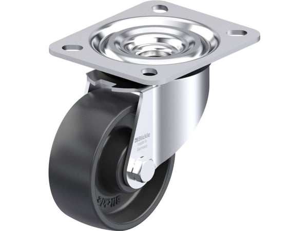Blickle 45997 L-PP 80R styrehjul i stål, hjuldiameter 80 mm, bæreevne maks. 120 kg (1 stk.)