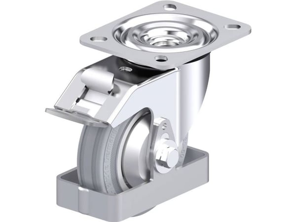 Blickle 938386 L-RD 100R-FI-VLI-FA-FS Teräksinen kääntöpyörä Pyörän halkaisija: 100 mm Kantavuus (max.): 100 kg 1 kpl