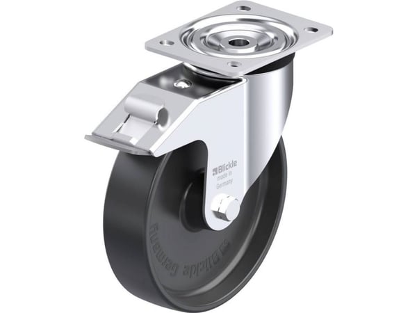 Blickle 666156 L-PP 200R-FI Teräksinen kääntöpyörä Pyörän halkaisija: 200 mm Kantavuus (max.): 400 kg 1 kpl