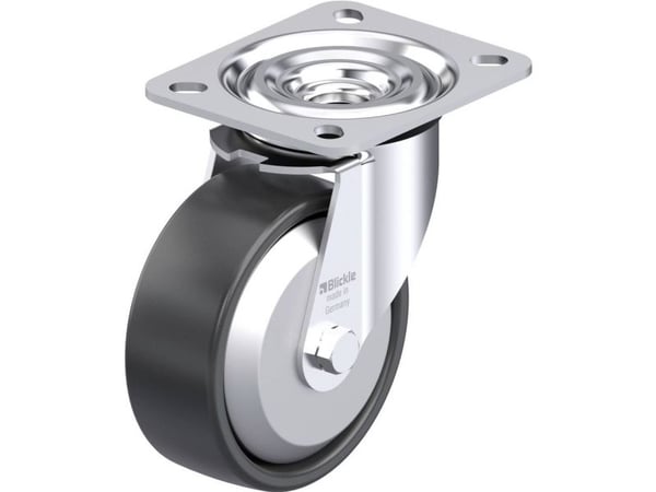 Blickle 953166 L-PP 100KA-FA Teräksinen kääntöpyörä Pyörän halkaisija: 100 mm Kantavuus (max.): 160 kg 1 kpl