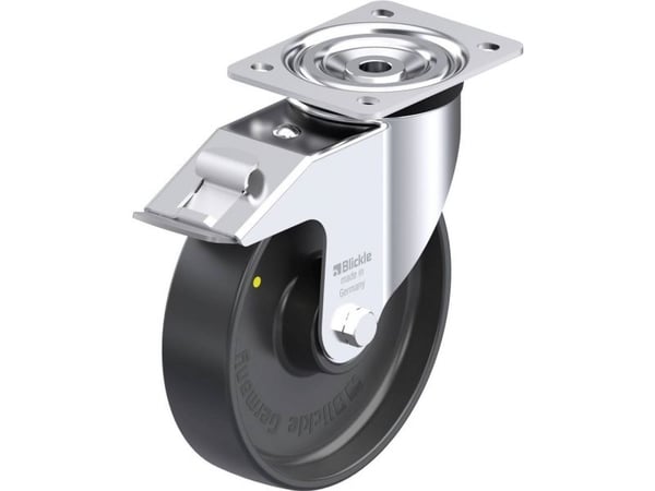 Blickle 951805 L-PP 200K-FI-EL styrehjul i stål, hjuldiameter 200 mm, bæreevne (maks.) 400 kg, 1 stk