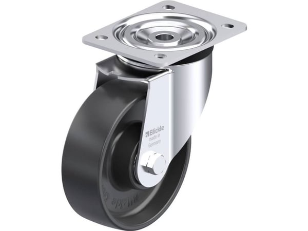 Blickle 952309 styrhjul i stål, L-PP 150K, hjuldiameter 150 mm, bärförmåga (max) 300 kg, 1 st