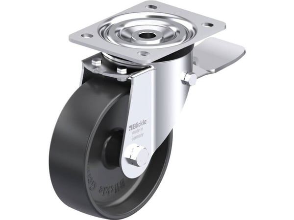 Blickle 683839 L-PP 150G-ST styrehjul i stål, hjuldiameter 150 mm, maks. belastning 300 kg (1 stk.)