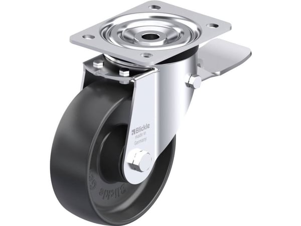 Blickle 56978 L-PP 150R-ST styrhjul i stål, hjuldiameter 150 mm, bärförmåga (max.) 300 kg, 1 st.
