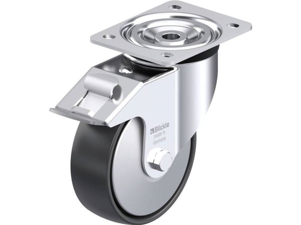 Blickle 749454 L-PP 150R-FI-FA styrhjul i stål, hjuldiameter 150 mm, bärförmåga (max) 300 kg 1 st