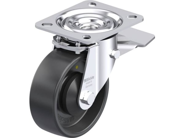 Blickle 953173 styrhjul i stål L-PP 100KA-ST-EL hjuldiameter 100 mm max last 160 kg 1 st Blickle 953173 styrhjul i stål L-PP 100KA-ST-EL hjuldiameter 100 mm max last 160 kg 1 st