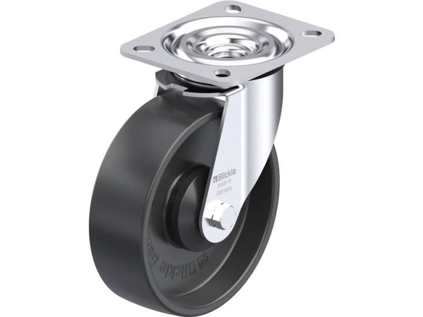 Blickle 952303 L-PP 125KA Teräksiset kääntyvät pyörät Pyörän halkaisija: 125 mm Kantavuus (max): 200 kg 1 kpl 1 kpl