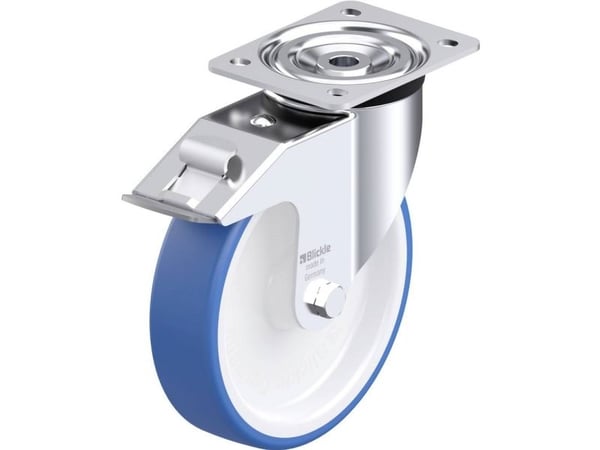 Blickle 936267 L-POTHS 200G-FI styrehjul i stål - hjuldiameter 200 mm - bæreevne (maks.) 400 kg - 1 stk