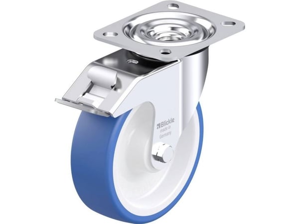 Blickle 948081 L-POTHS 125XR-FI styrhjul i stål, hjuldiameter 125 mm, bärförmåga max 250 kg (1 st.)