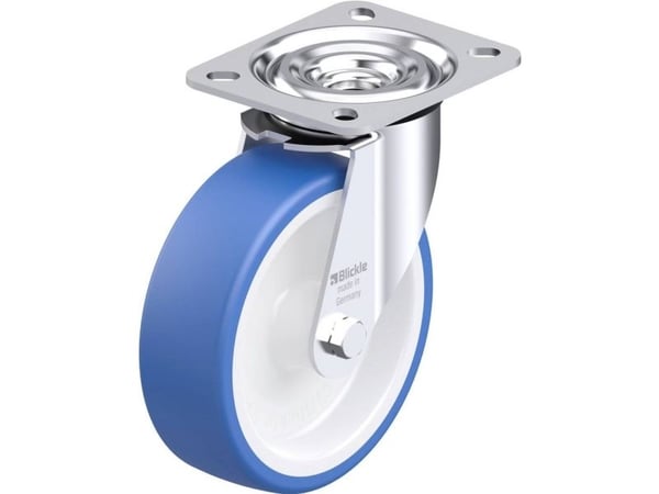 Blickle 936221 L-POTHS 125G Teräksinen kääntöpyörä Pyörän halkaisija: 125 mm Kantavuus (max.): 250 kg 1 kpl