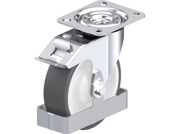 Blickle 909240 L-POTH 125KA-FI-FS styrehjul i stål – hjuldiameter 125 mm, bæreevne (maks.) 250 kg – 1 stk