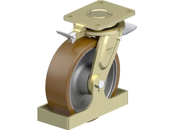 Blickle 858074 LS-GB 252K-ST-RI4-FS styrhjul för tung last, hjuldiameter 250 mm, bärförmåga max 1800 kg, 1 st