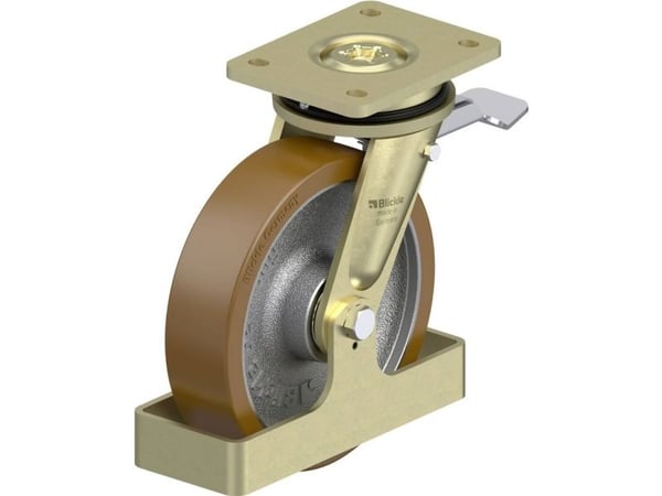 Blickle 895969 LS-GB 200K-ST-FS styrehjul for tung last, hjuldiameter 200 mm, bæreevne maks. 1000 kg, 1 stk