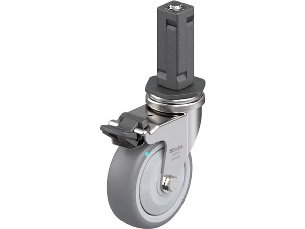 Blickle 849700 LRXA-TPA 75KFD-FI-EXV03 Kääntyvä laitepyörä ruostumatonta terästä Pyörän halkaisija: 75 mm Kantavuus (max.): 75 kg 1 kpl