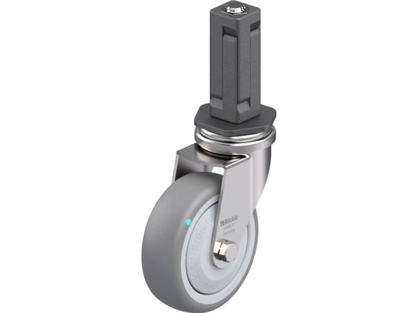 Blickle 849109 LRXA-TPA 75KFD-EXV03 Kääntyvä laitepyörä ruostumatonta terästä Pyörän halkaisija: 75 mm Kantavuus (max.): 75 kg 1 kpl