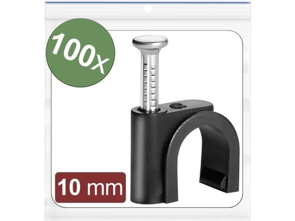 Quadrios 24CA433 spikklämmor bunt-område, schwarz, 100 st. (24CA433)
