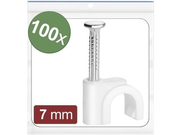 Quadrios 24CA420 Naulankiinnitin 24CA420 Bundle-Ø-alue 4-7 mm Valkoinen 100 kpl