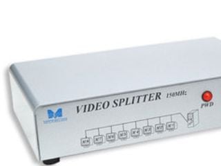 VGA-splitter 1x8 skjermer 1600x1280 150MHz