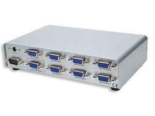VGA-splitter 1x8 skjermer 1600x1280 150MHz