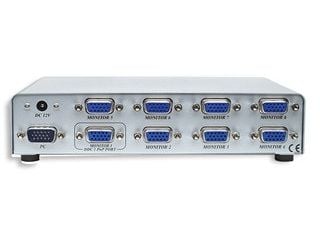 VGA-splitter 1x8 skjermer 1600x1280 150MHz