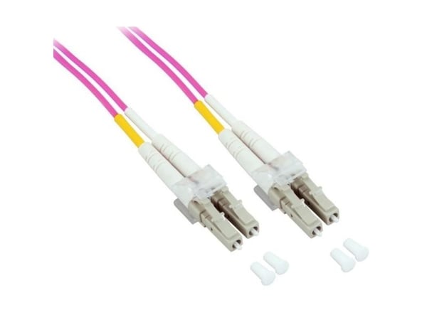 Fiberoptisk patchkabel OM4 50/125 MM LC-LC Duplex 3m