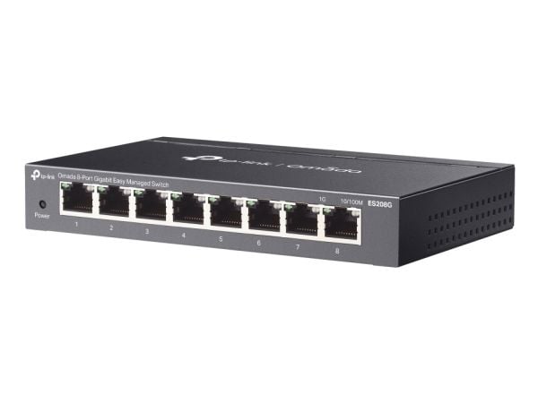 TP-Link Omada ES208G, Hallittu, L2, Gigabit Ethernet (10/100/1000), Seinäkiinnitteinen