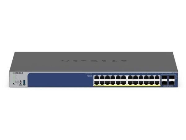 NETGEAR Smart S3300-28X - V3 - switch - L3 Lite - smart - 24 x 10/100/1000 + 2 x 10Gb Ethernet + 2 x 10Gb Ethernet SFP+ - stasjonær, rackmonterbar