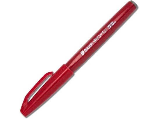 Pentel SES15C-B, Punainen, Punainen, Pyöreä, Vesipohjainen muste, 1 kpl