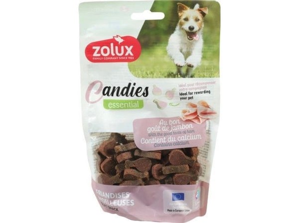 Zolux myke treningsgodbiter til hund CANDIES mini lår med skinke 150 g