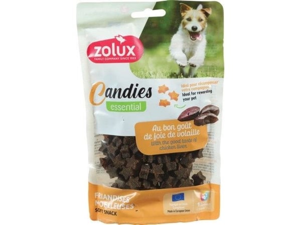 Dingo ZOLUX myke treningsgodbiter til hund CANDIES stjerner med leverpostei 150 g