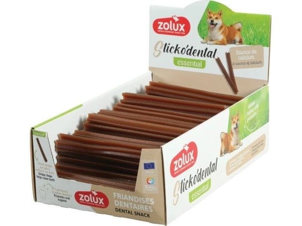 Syta Micha ZOLUX dental tyggepinner STICKODENTAL M med kalsium 12 cm, 80 stk