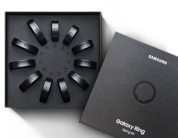 Samsung Galaxy Ring Sizing Kit - Smart ring provstorlekskit - svart