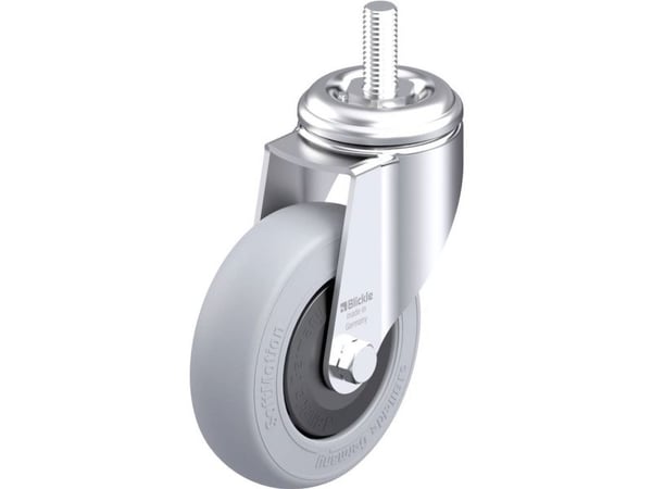 Blickle 931144 LKRA-POES 102KF-SG-GS12 apparathjul, hjuldiameter 100 mm, bæreevne maks. 120 kg, 1 stk