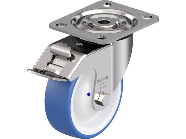 Blickle 937255 LX-POTHS 100XKA-FI styrehjul i rustfritt stål, hjuldiameter 100 mm, bæreevne maks. 200 kg