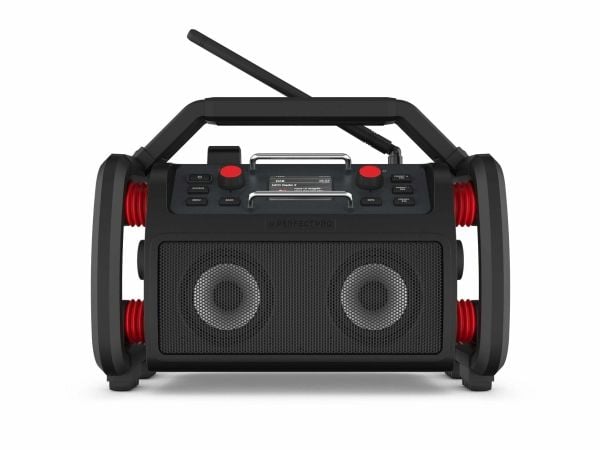 Perfectpro Rockpro, Arbeidsplass, Digitalt, DAB+, FM, 30 W, 7,62 cm, Sort, Rød