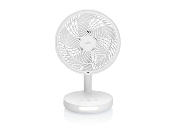 Eta Windy, Husholdningsvifte, Hvit, Bord, 50 dB, 16,6 cm, Jekk, Berøringskontroll