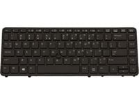 HP DualPoint - Tastatur - bakbelysning - Nederlandsk - for EliteBook 840 G1 Notebook; ZBook 15u G2 Mobile Workstation