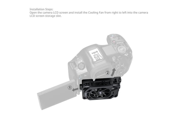 SmallRig 5063, Avkjølingsvifte, Universell, Sort, Canon EOS R5 Mark II & R5& R50 V & PowerShot V1 Compatible with the following Sony cameras when.....