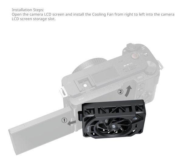 SmallRig 5152, Avkjølingsvifte, Sony, Sort, ZV-E1 / ZV-E10 II / ZV-E10 / ZV-1 / ZV-1F / Alpha 7 IV / Alpha 7S III / Alpha 7C / Alpha 7C II /..., 1 ...