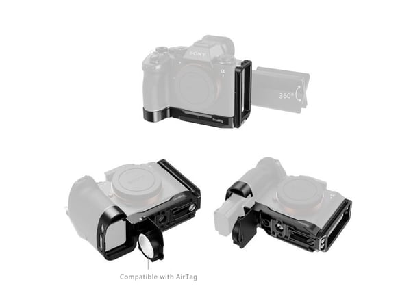 SmallRig 5188, Monteringsplate, Sort, Aluminium, 1/4-20", Sony Alpha 1 II / Alpha 9 III, 148 mm