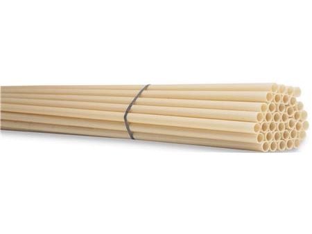 Styv plaströr PVC 50 mm (2") gul/vit 3 meter