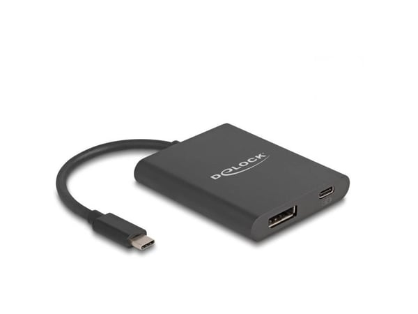 DeLOCK USB Type-C Adapter zu DisplayPort, 0,13 m, USB Type-C, DisplayPort + USB Type-C, Uros, Naaras, Suora