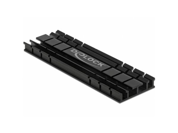 Delock Heat Sink flat 70 mm for M.2 module - Fasttilstands-drevvarmelegeme - svart