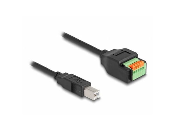 Delock - USB-adapter - 5-pins terminalblokk til USB-C (hunn) - USB 2.0 - svart