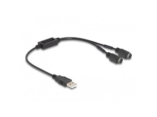 Delock - Tastatur- / musadapter - USB 2.0 - svart