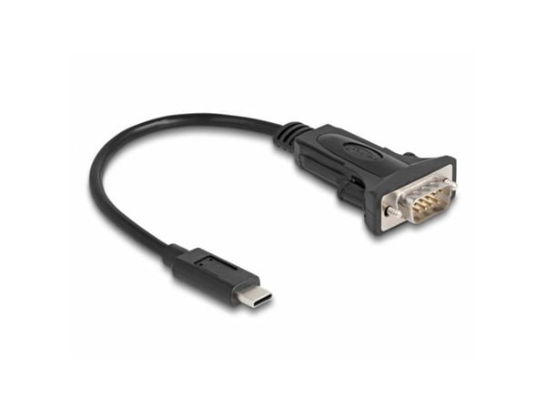 Delock - Seriell adapter - USB-C 3.1 Gen 1 / Thunderbolt 3 - RS-232 x 1 - svart
