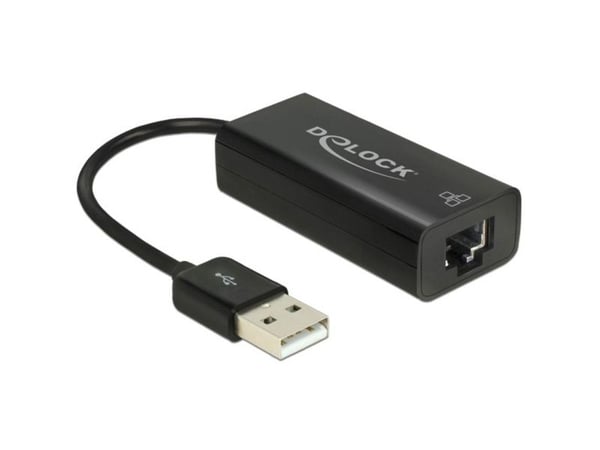 Delock-sovitin USB 2.0 > LAN 10/100 Mb/s - Verkkosovitin - USB 2.0 - 10/100 Ethernet