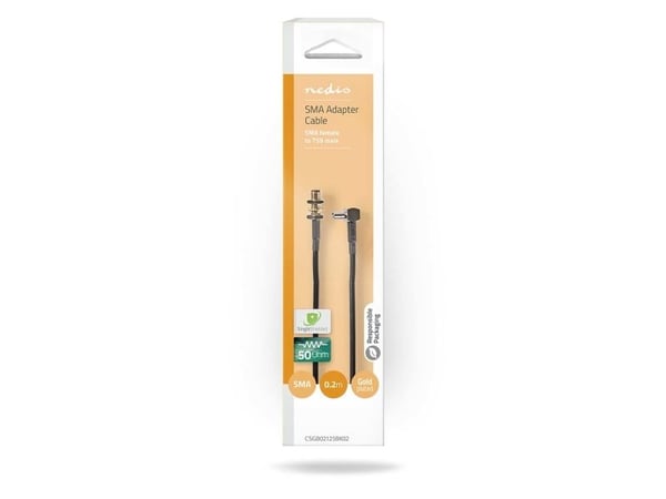 Nedis CSGB02125BK02, 0.2m, SMA, TS9, Lajittelu